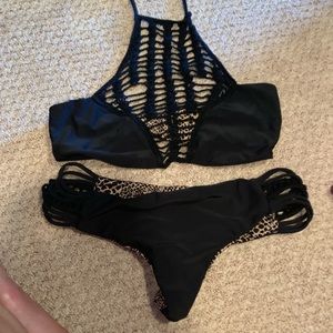 Acacia crochet neck swim top only bottoms seperate